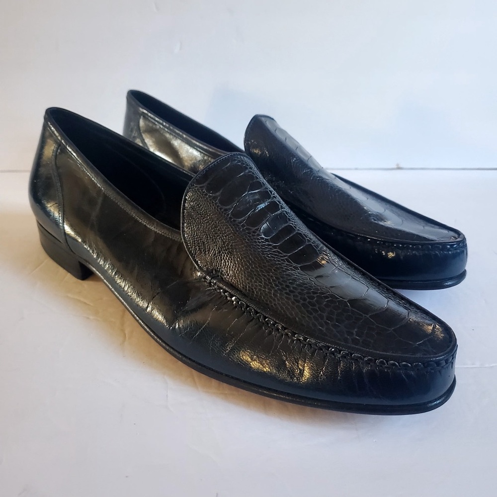 NWOT Vintage Designer Michaels Shoes Leather Men's Loafers Size 12